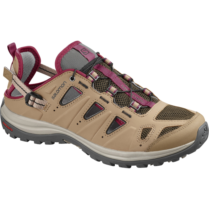 Salomon ELLIPSE CABRIO Zapatillas De Running Mujer - Marrones - Colombia (87260-ZTMY)